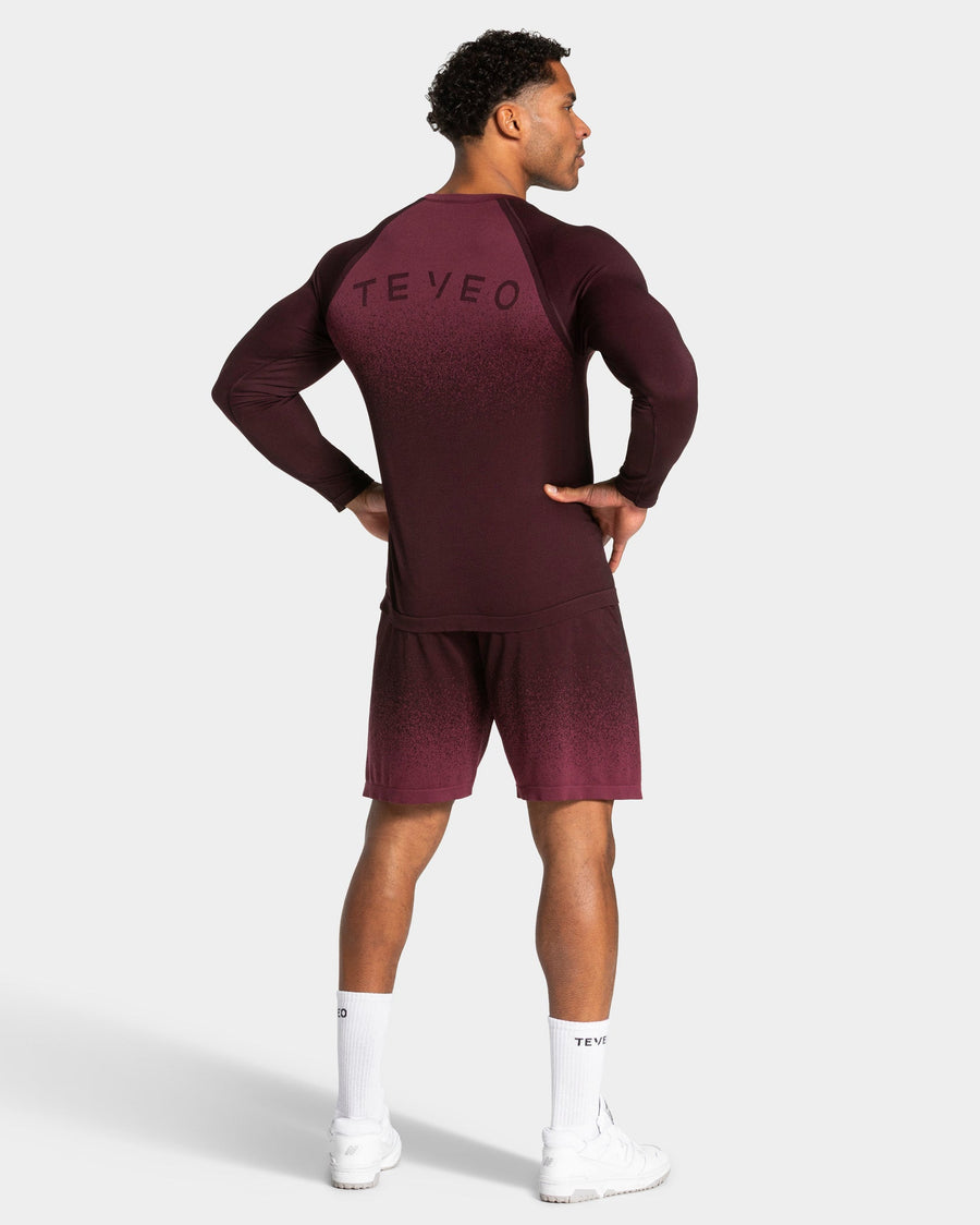 Haut à manches longues sans coutures Lift « Merlot »