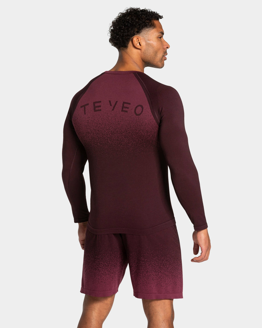 Haut à manches longues sans coutures Lift « Merlot »