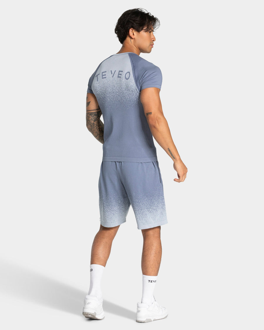 T-shirt sans coutures Lift « Bleu acier »