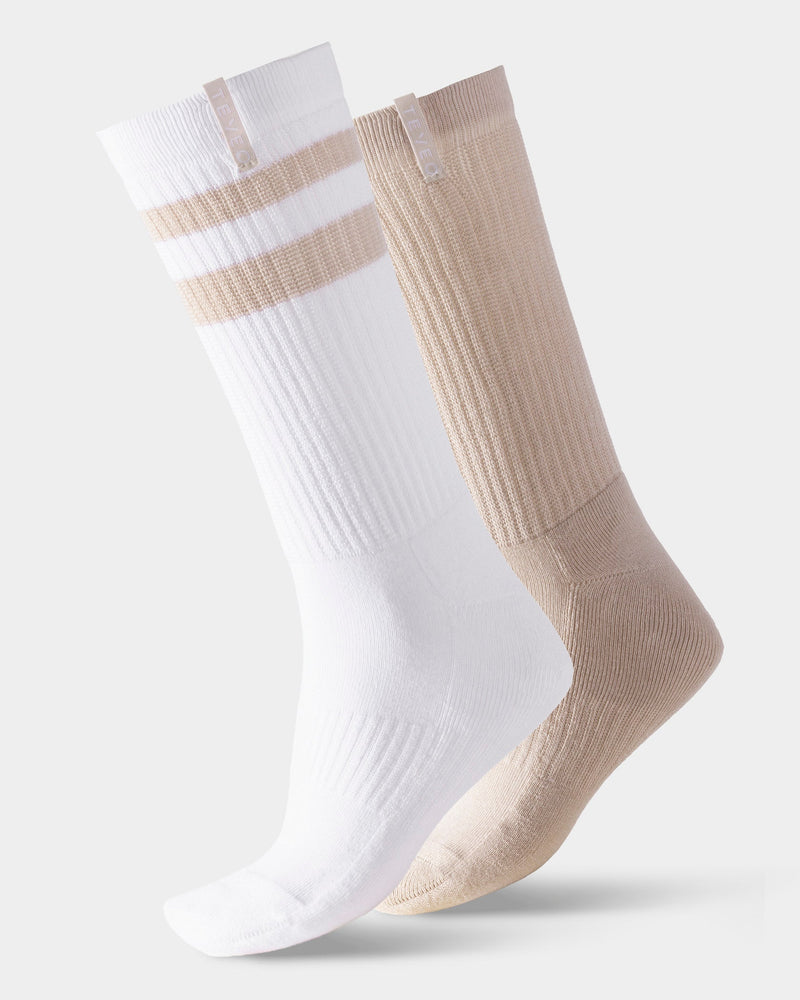 Chaussettes XXL Lift (2 paires) « Cream »