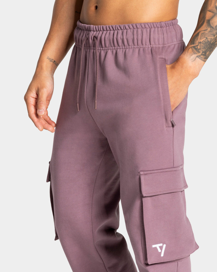 Pantalon de jogging cargo jambe large Lift « Mauve »