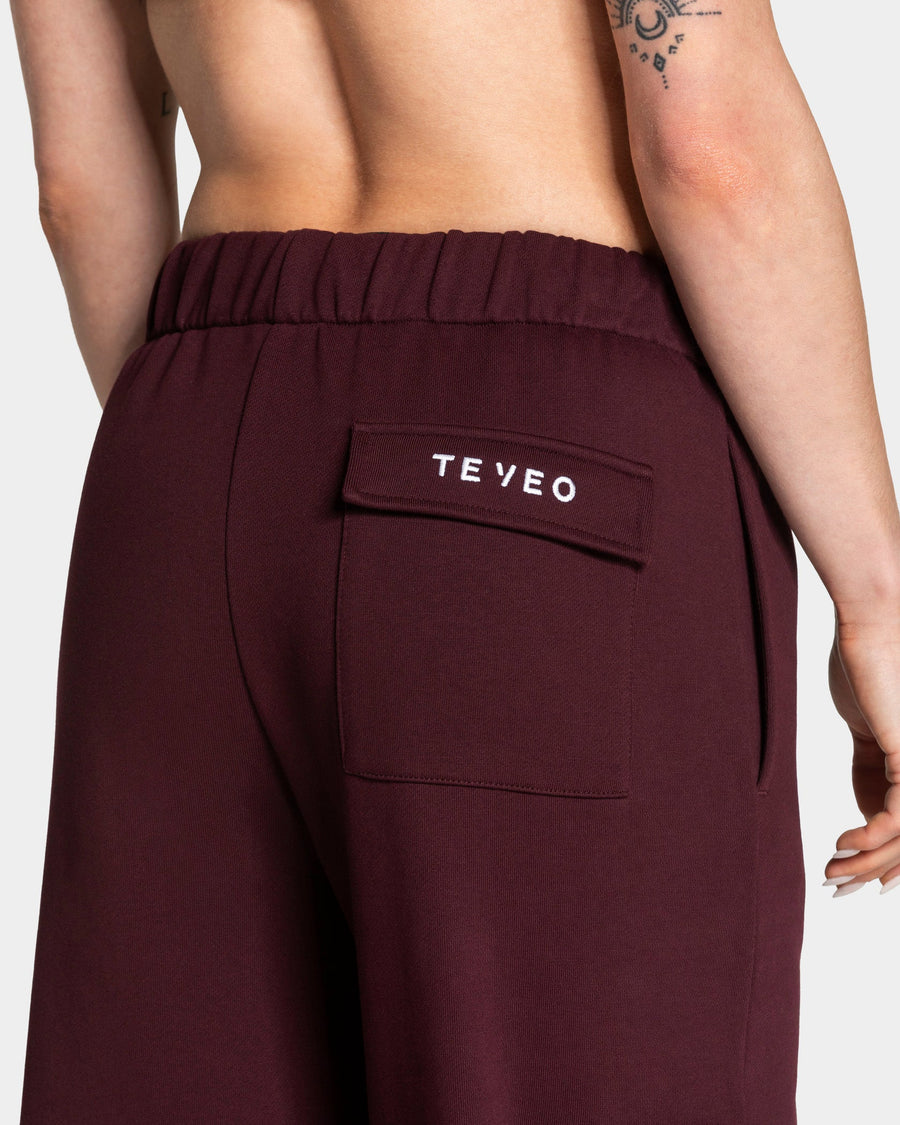 Pantalon de jogging cargo jambe large Lift « Merlot »