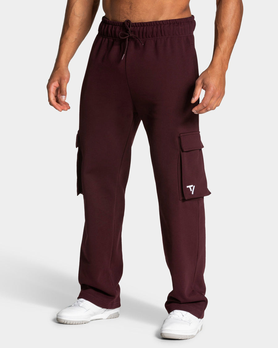 Pantalon de jogging cargo jambe large Lift « Merlot »