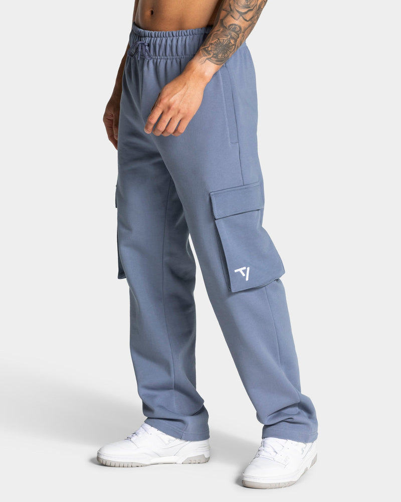 Pantalon de jogging cargo jambe large Lift « Bleu acier »