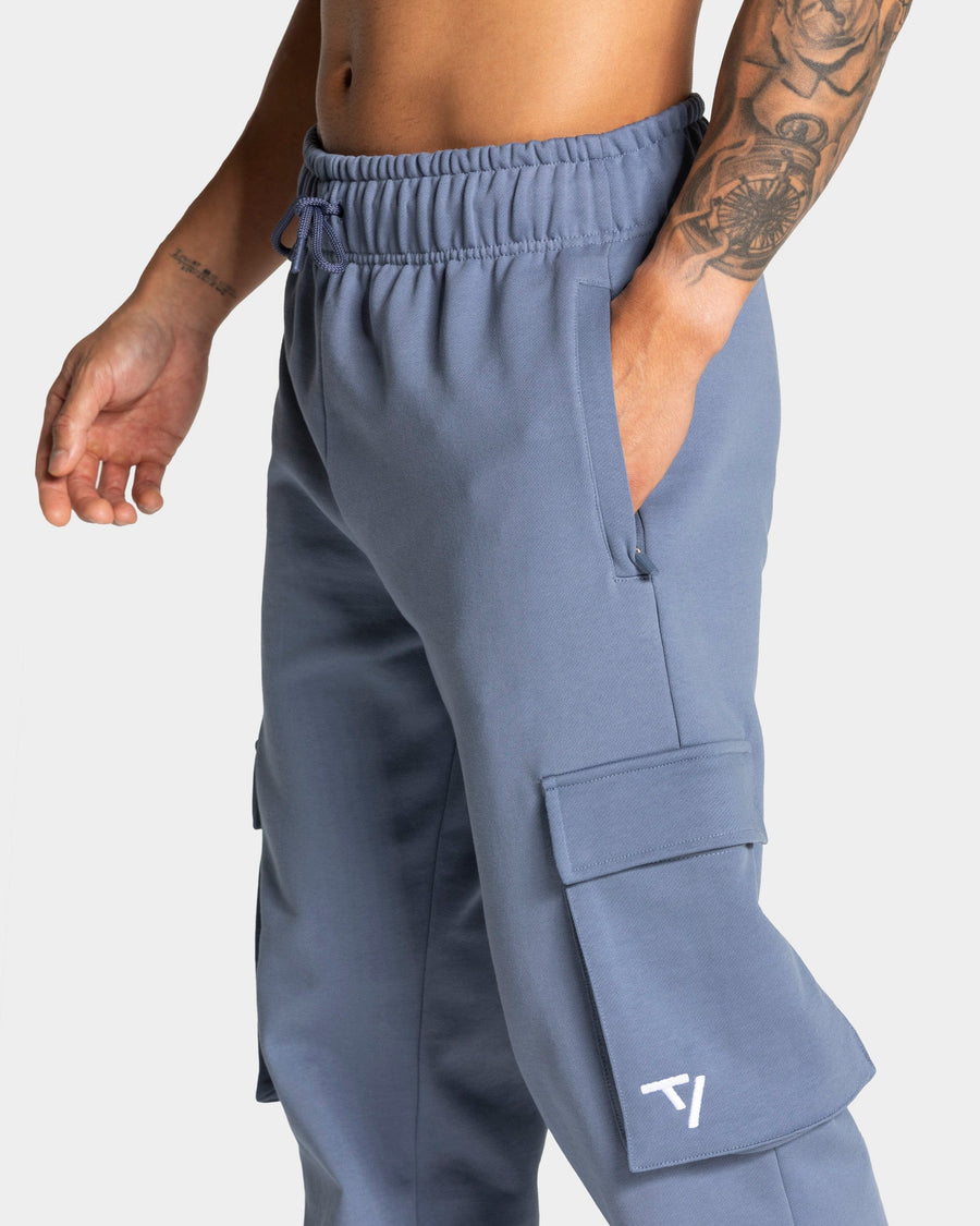 Pantalon de jogging cargo jambe large Lift « Bleu acier »