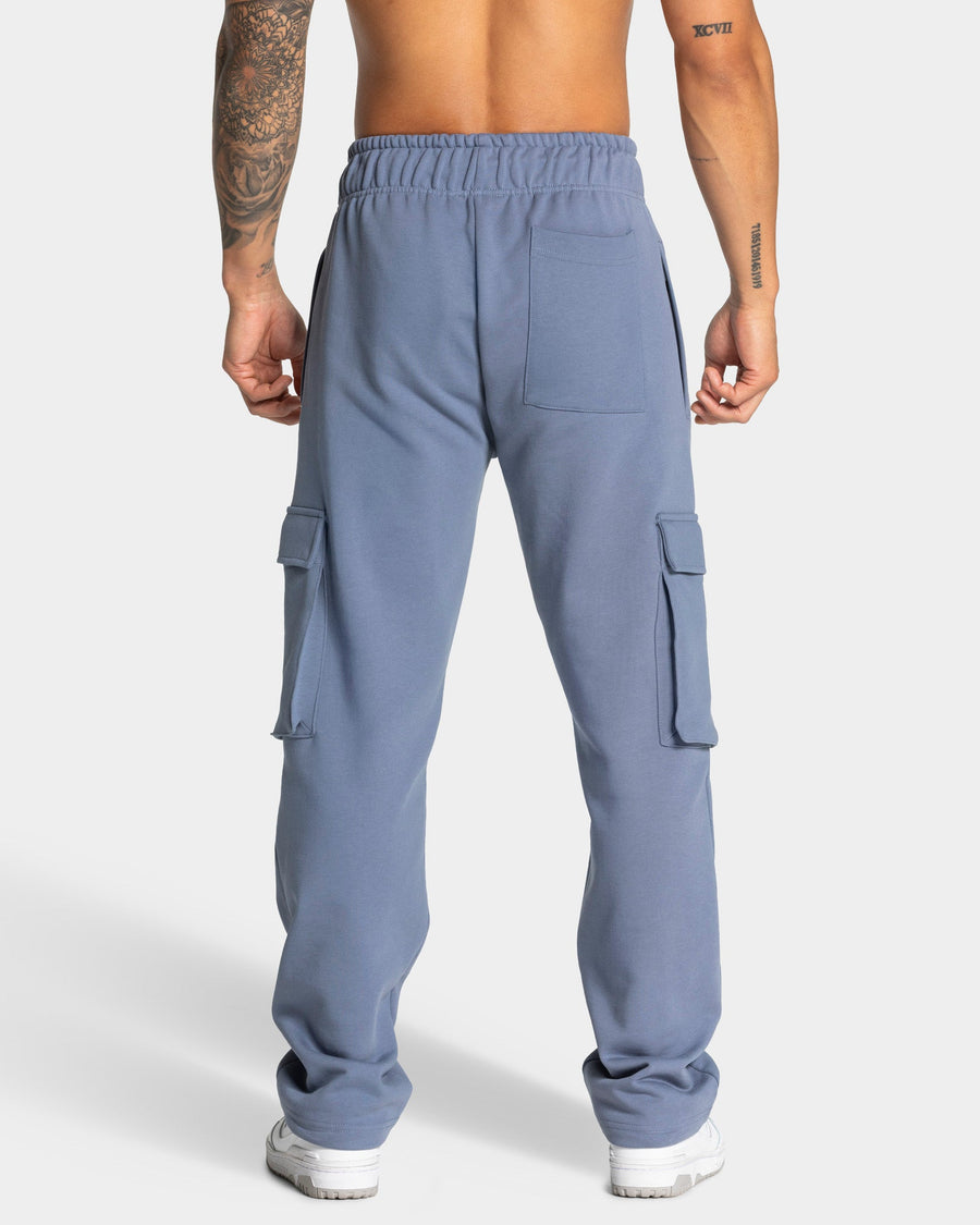 Pantalon de jogging cargo jambe large Lift « Bleu acier »