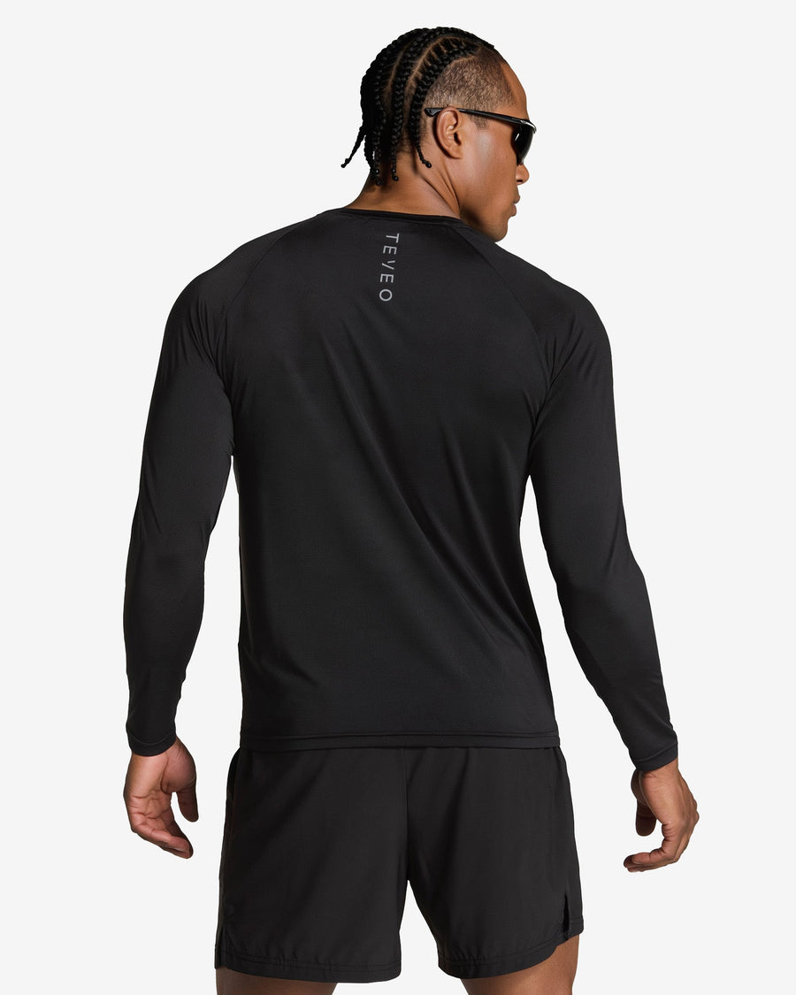 Haut à manches longues END Running « noir »