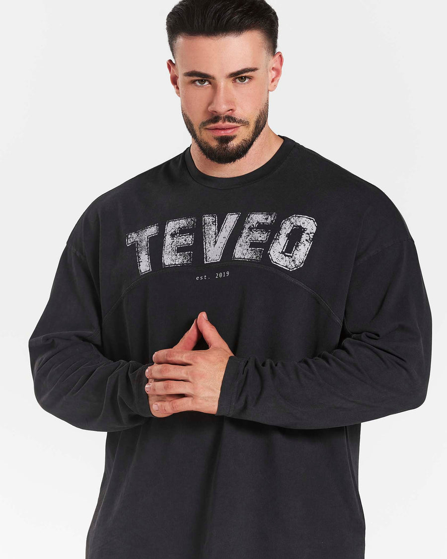 Haut à manches longues oversize Legacy Lifting « Noir Acid »