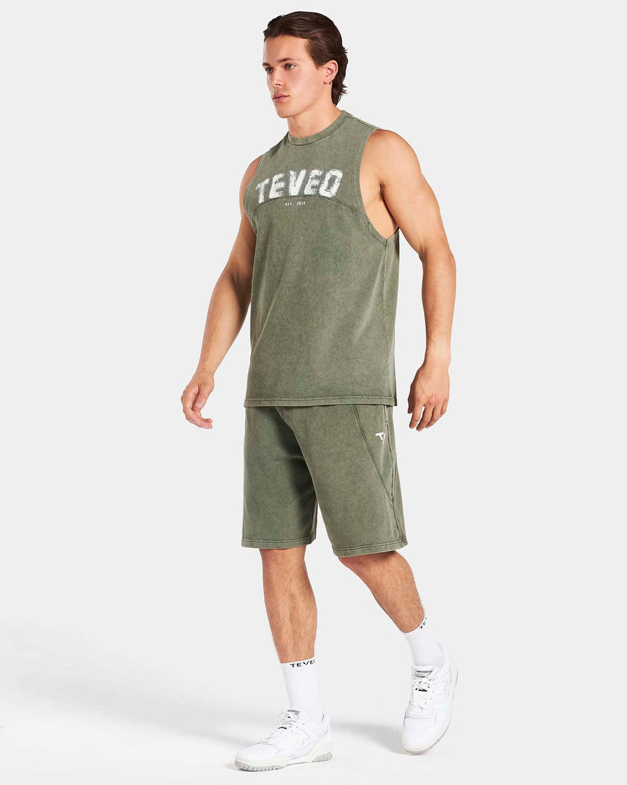 Short oversize Legacy Lifting « Kaki Acid »