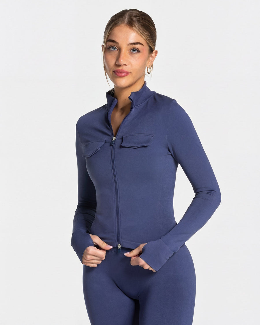 Veste de sport zippée cargo Lift « Indigo »