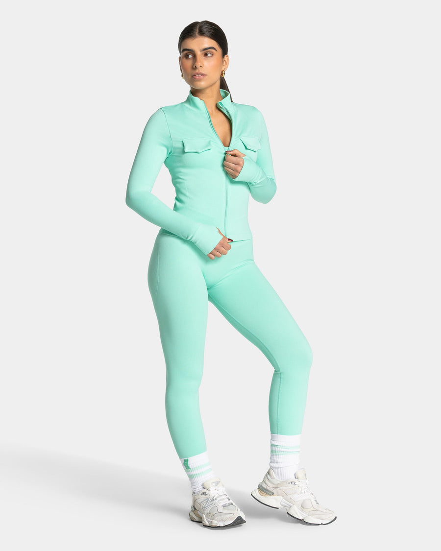 Veste de sport zippée cargo Lift « menthe »