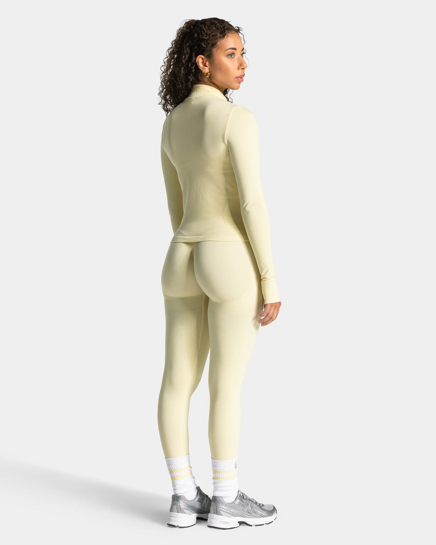 Veste de sport zippée cargo Lift « Butter Yellow »