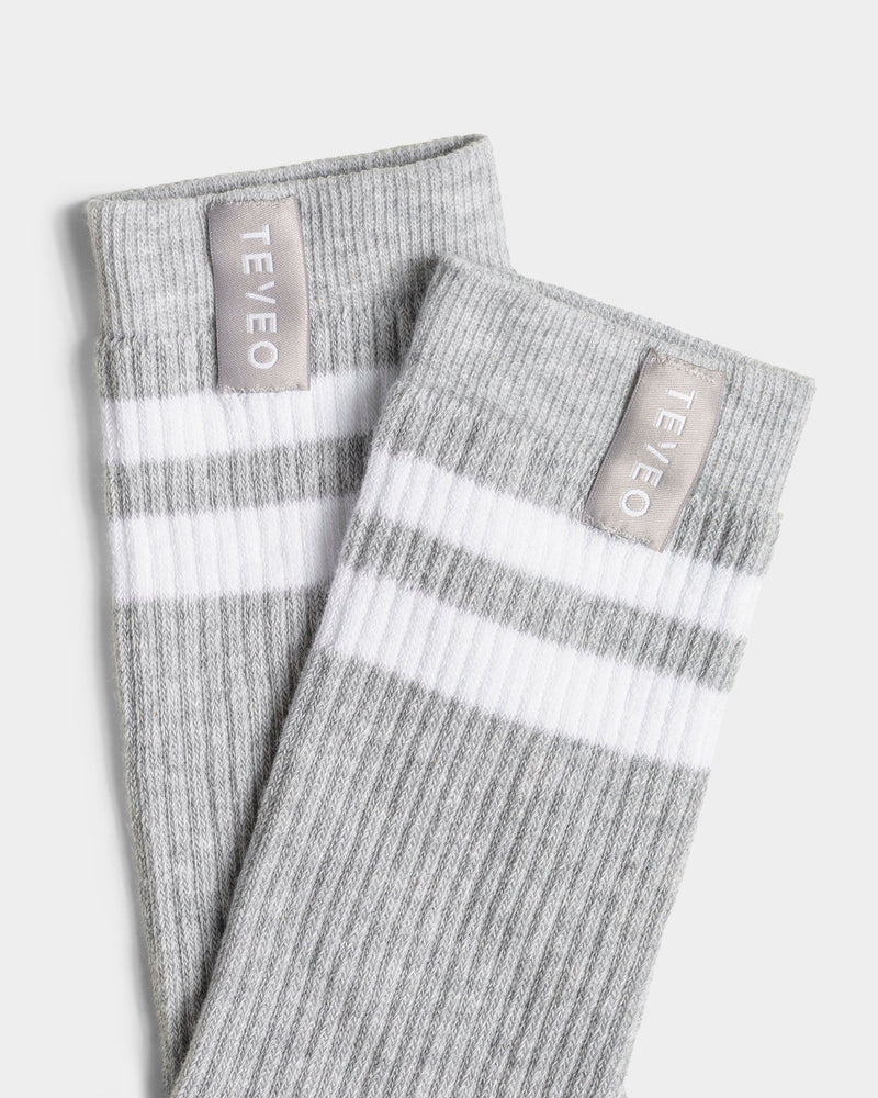 Chaussettes XXL Lift (2 paires) « gris clair/blanc »