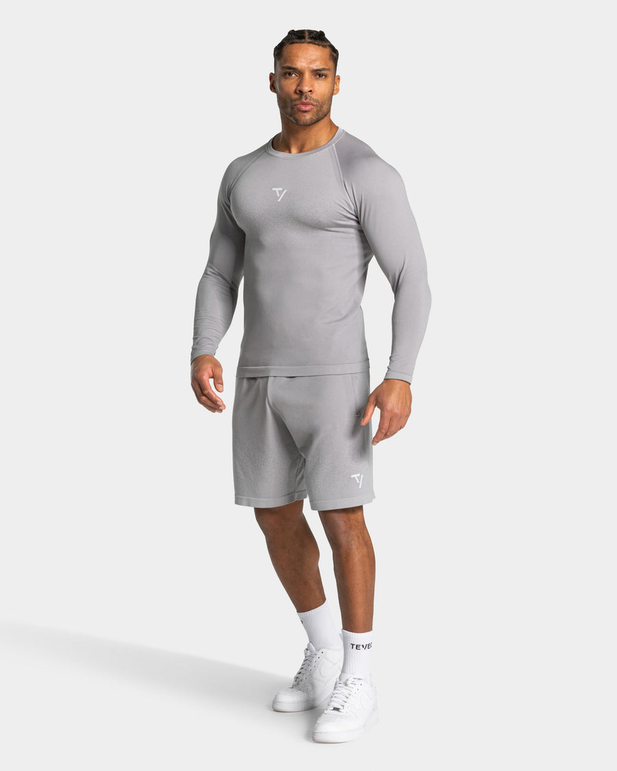 Haut à manches longues Seamless Lift « gris clair »