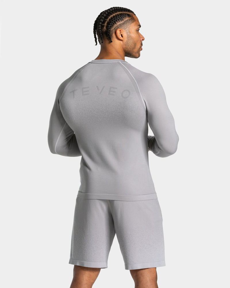 Haut à manches longues Seamless Lift « gris clair »