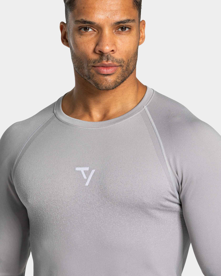 Haut à manches longues Seamless Lift « gris clair »