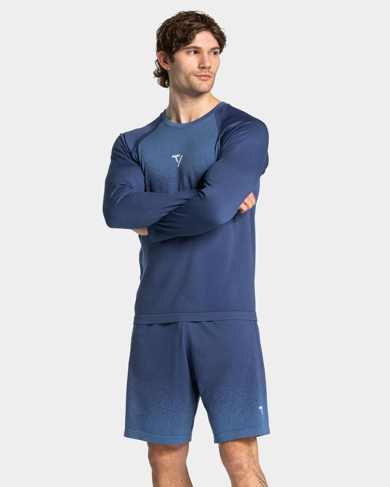 Haut à manches longues Seamless Lift « indigo »