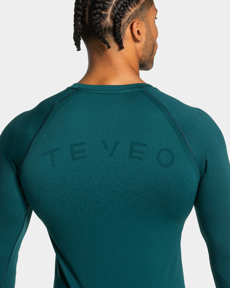 Haut à manches longues Seamless Lift « bleu sarcelle »