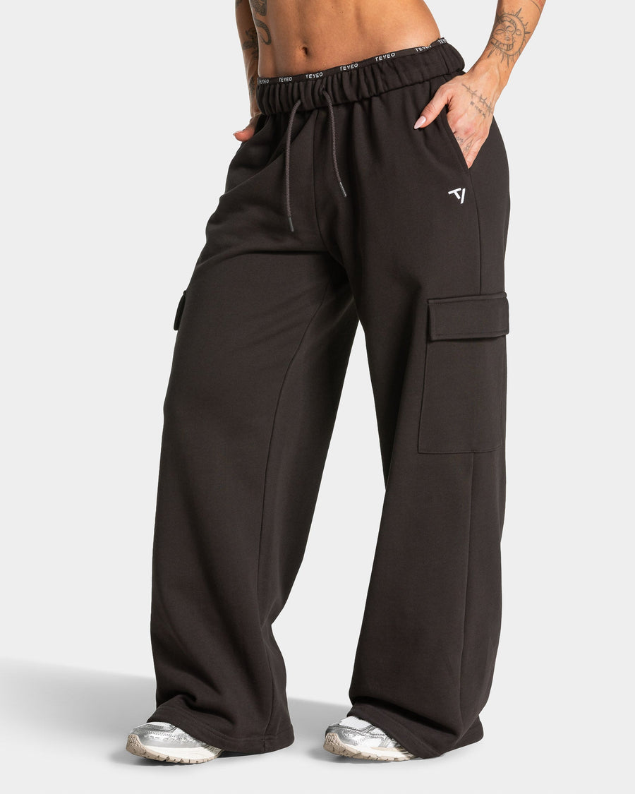 Pantalon de jogging cargo Wide Leg Lift « Dark Chocolate »