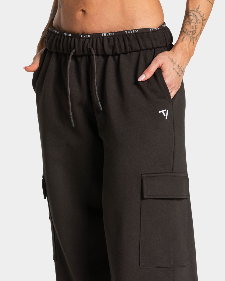 Pantalon de jogging cargo Wide Leg Lift « Dark Chocolate »