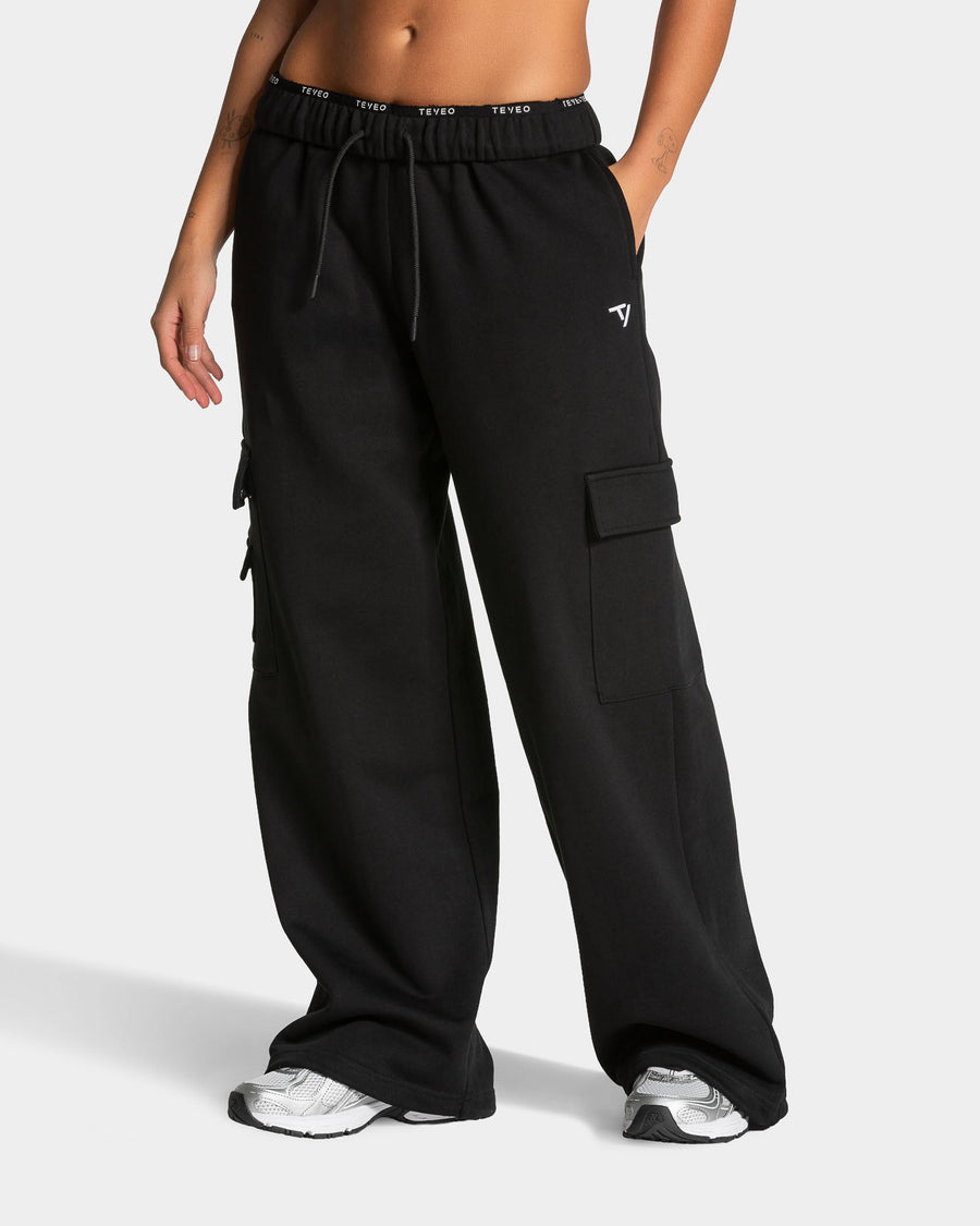 Pantalon de jogging cargo Wide Leg Lift « noir »