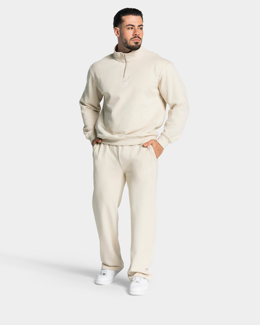 Sweat-shirt demi-zippé Lifting Journey « Cream »