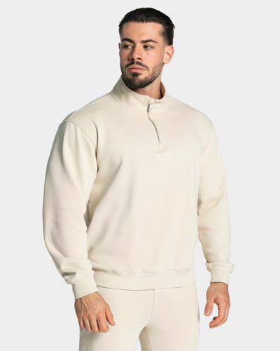 Sweat-shirt demi-zippé Lifting Journey « Cream »