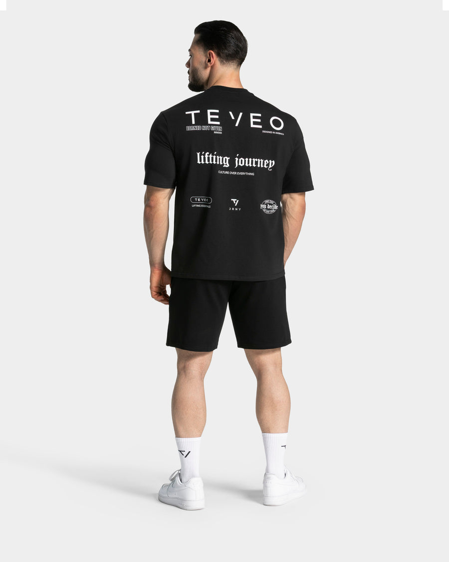 T-shirt oversize Lifting Journey « noir »