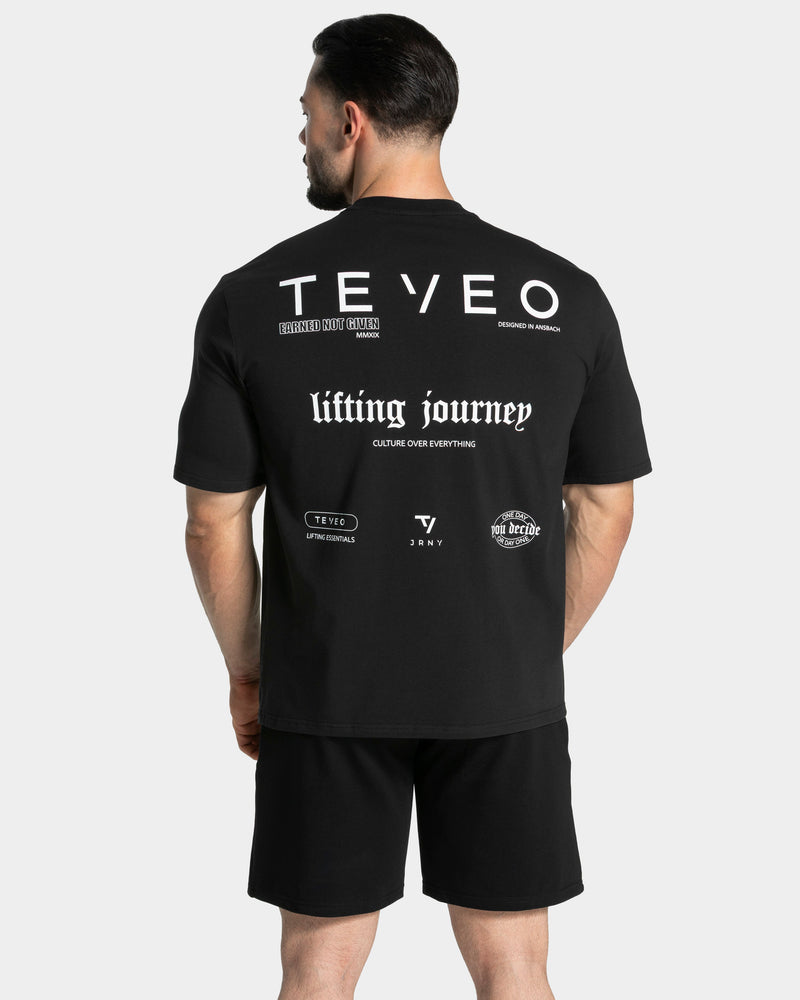 T-shirt oversize Lifting Journey « noir »