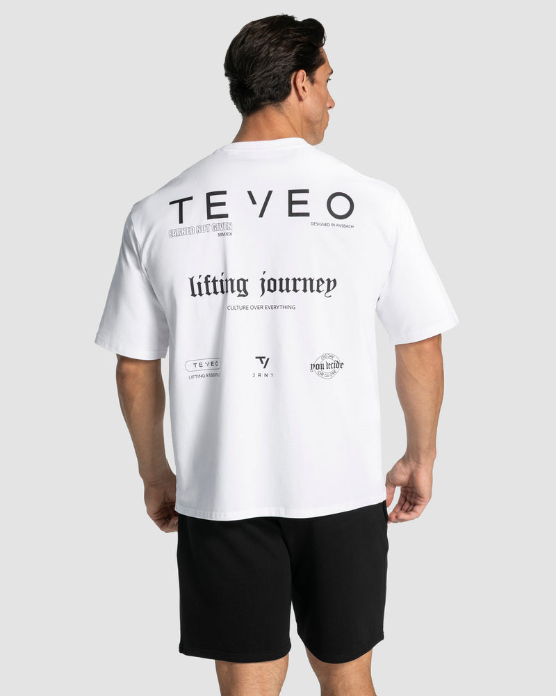 T-shirt oversize Lifting Journey « blanc »