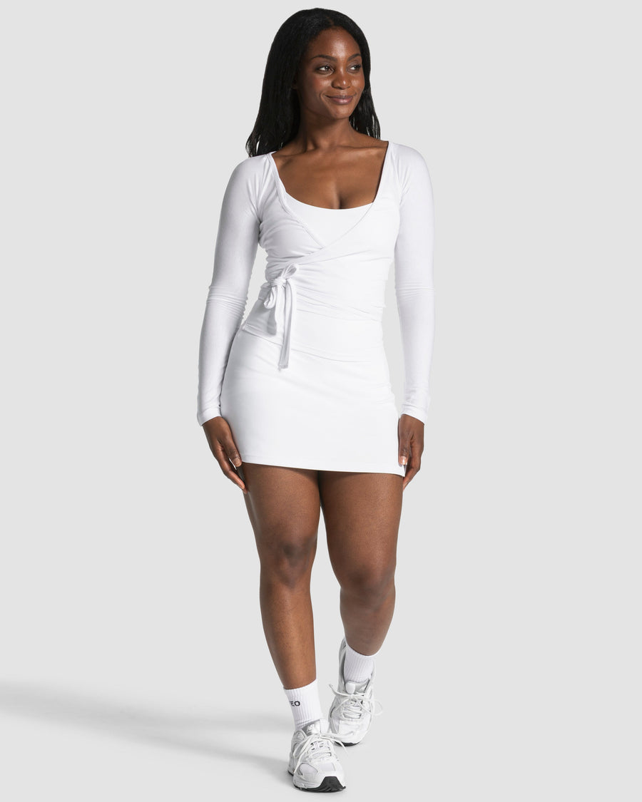 Haut à manches longues Mellow Wrapped « blanc »