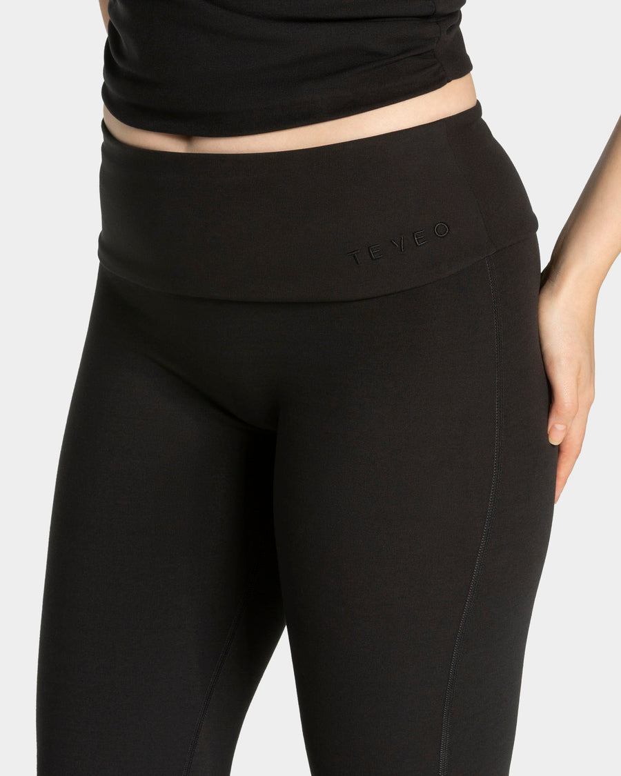 Legging évasé Mellow Fold Over Regular « noir »