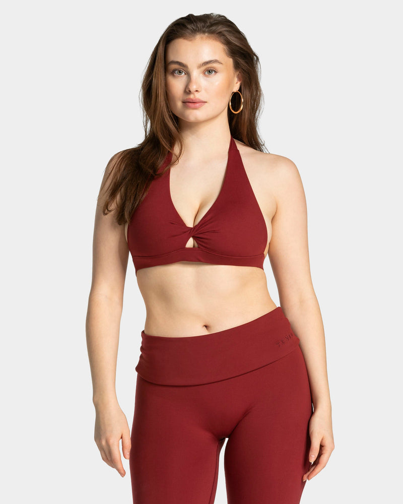 Brassière triangle Mellow Twisted « bordeaux »