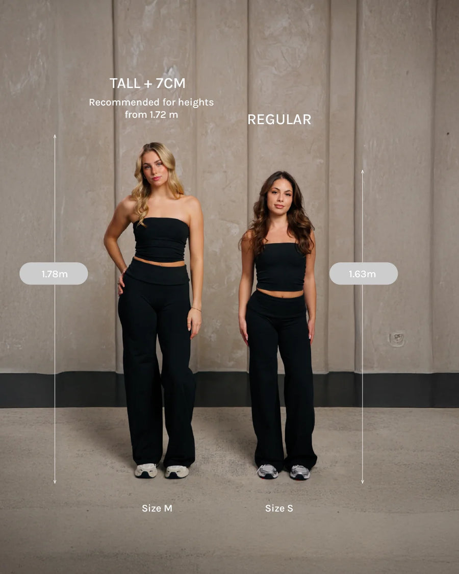 Pantalon à jambe droite Mellow Fold Over Regular « moka »
