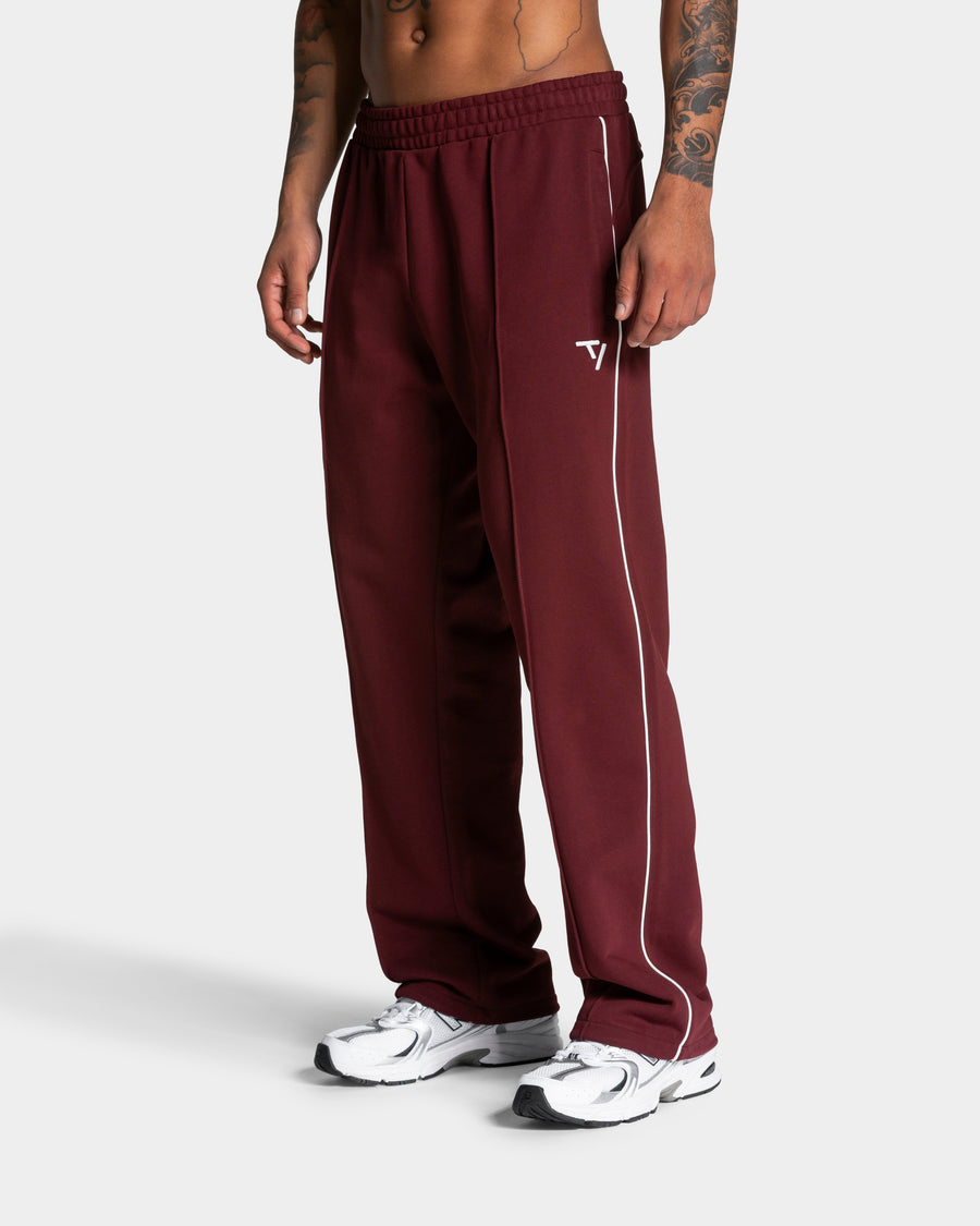 Pantalon de jogging Straight Leg Contrastline « bordeaux »