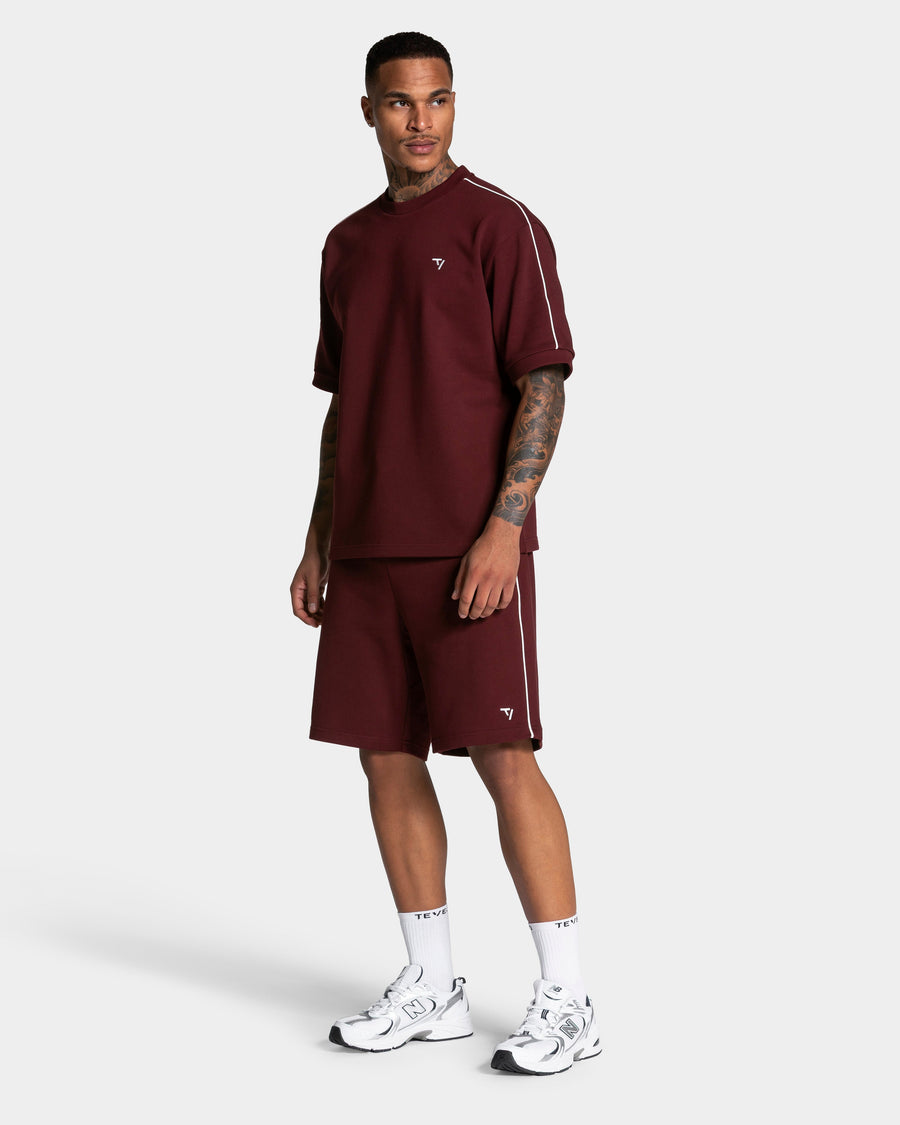 Short Contrastline « bordeaux »