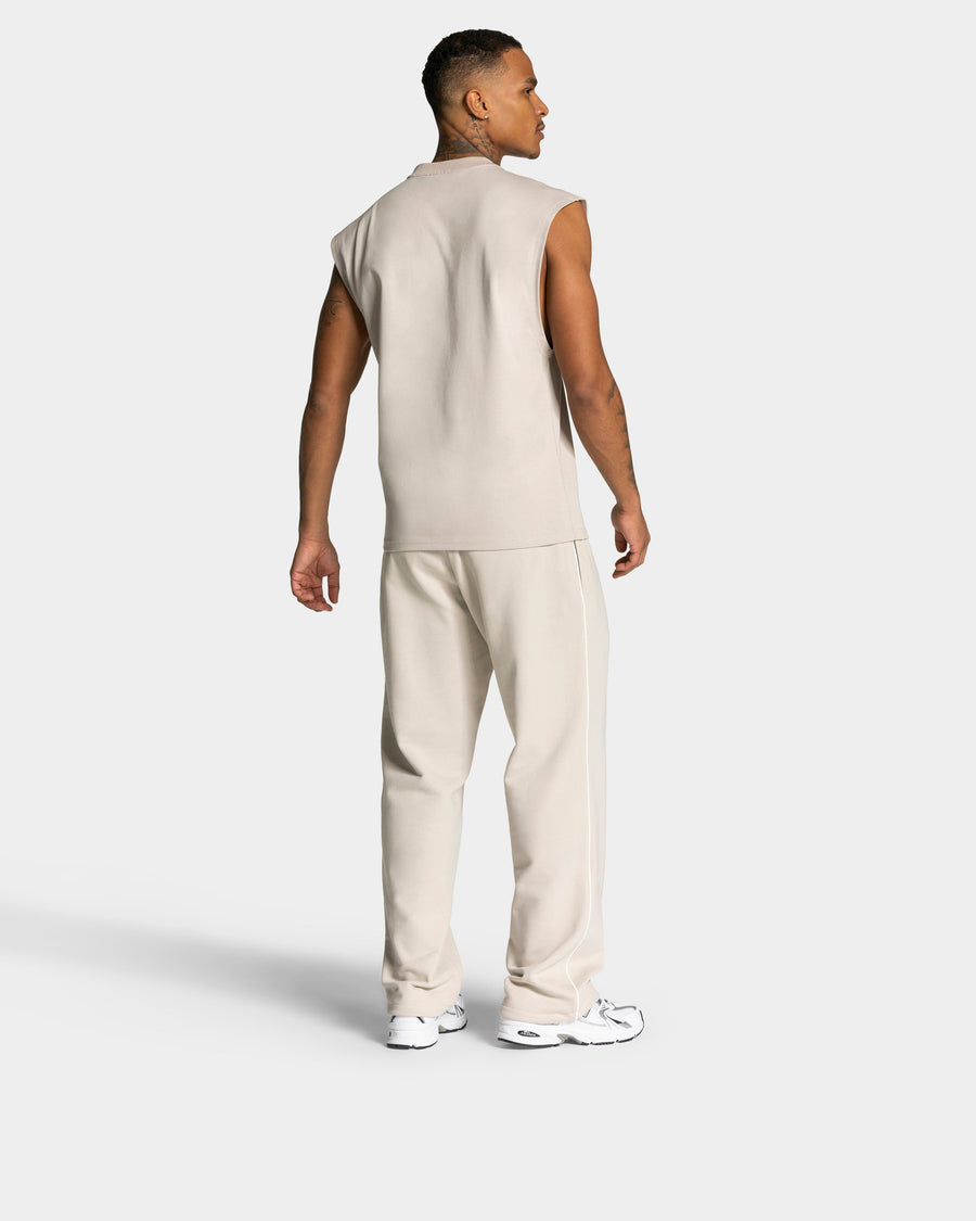Pantalon de jogging Straight Leg Contrastline « Cream »