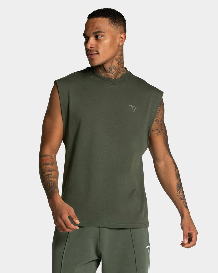 Débardeur oversize Contrastline « kaki »