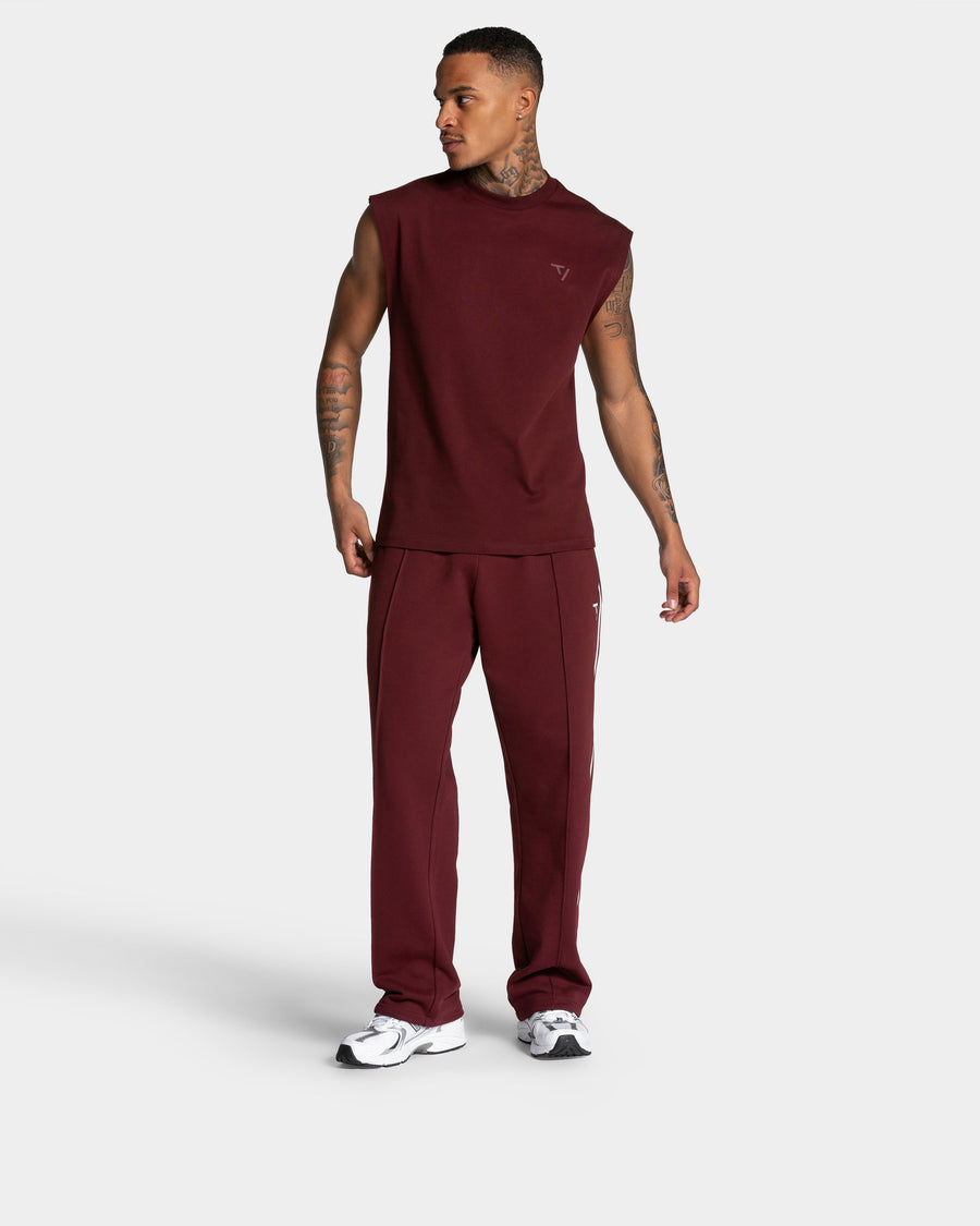 Pantalon de jogging Straight Leg Contrastline « bordeaux »