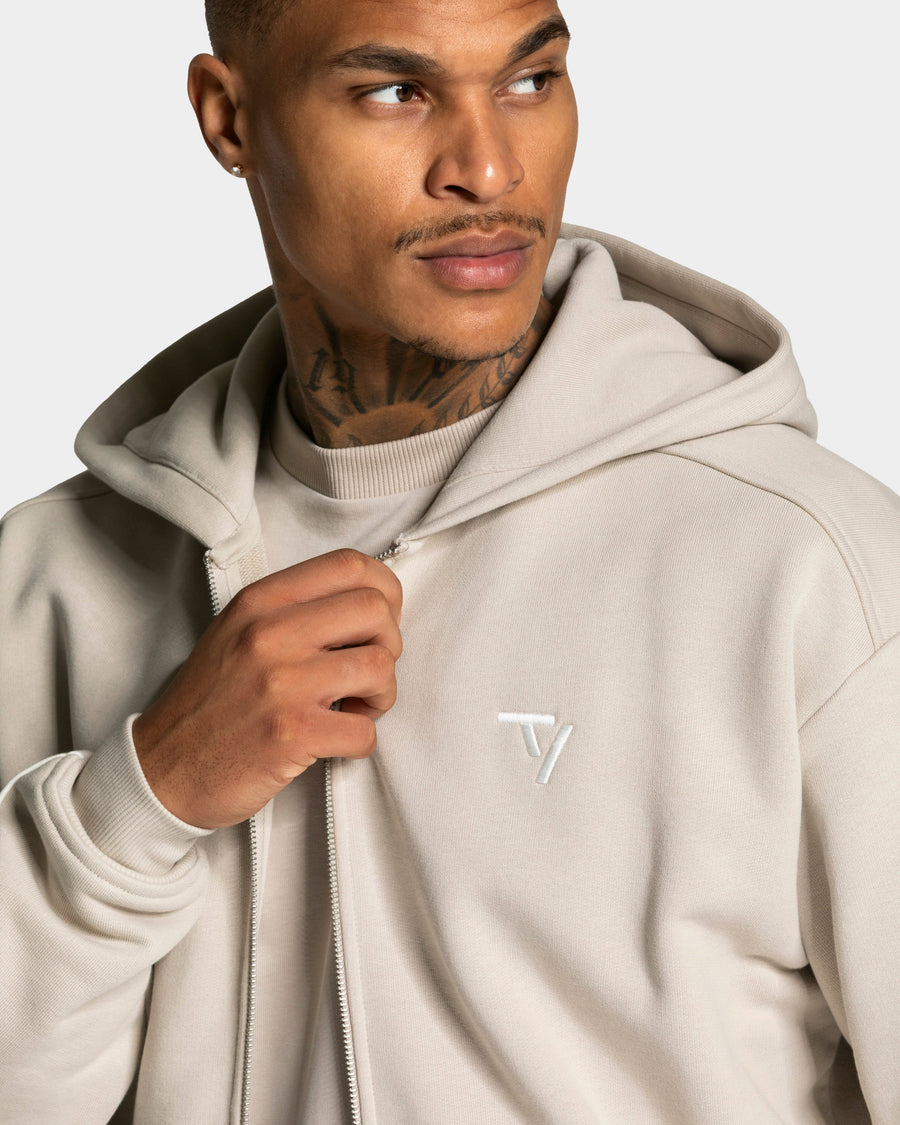 Veste de sport zippée Contrastline « Cream »