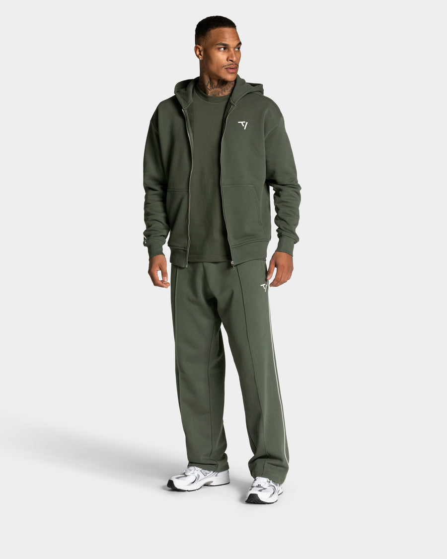 Veste de sport zippée Contrastline « kaki »