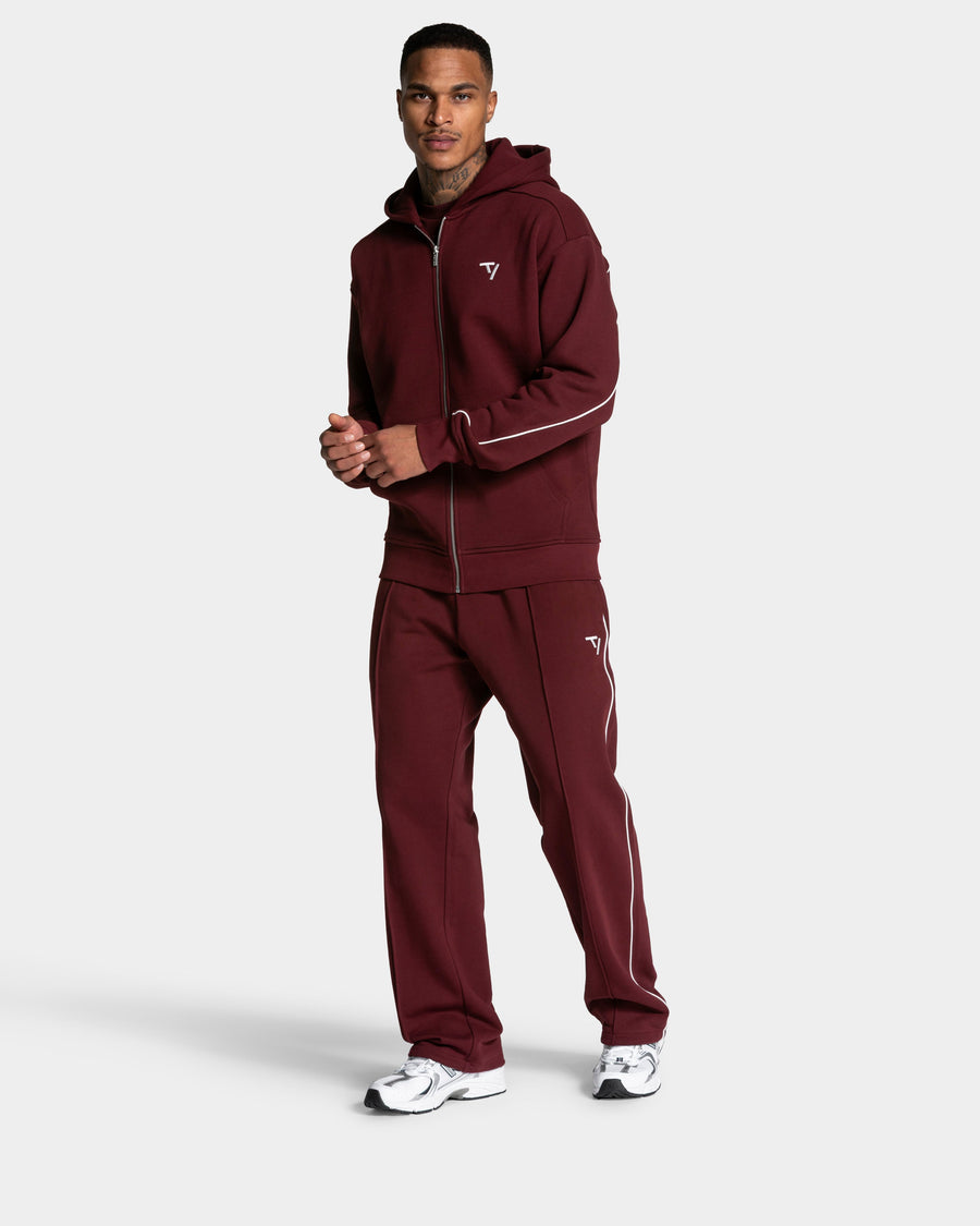 Veste de sport zippée Contrastline « bordeaux »