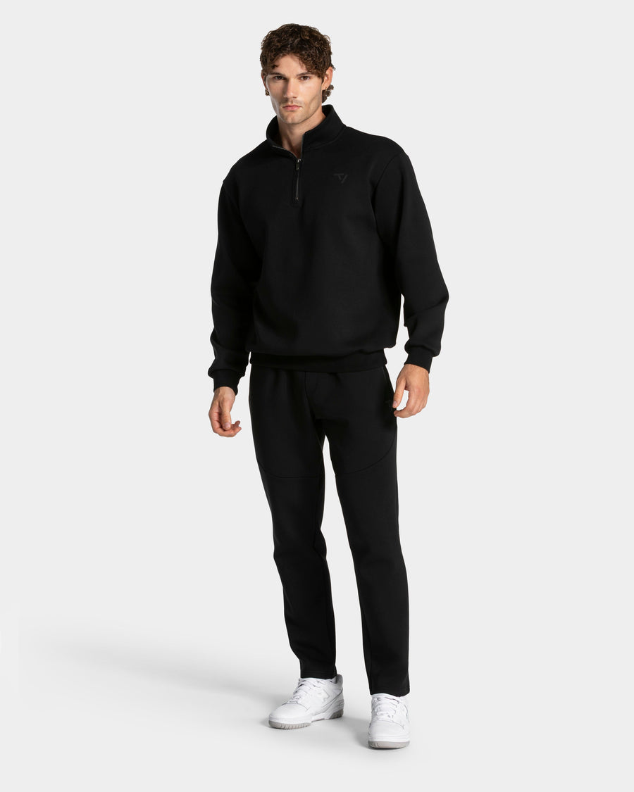 Sweat-shirt demi-zippé Prime « noir »