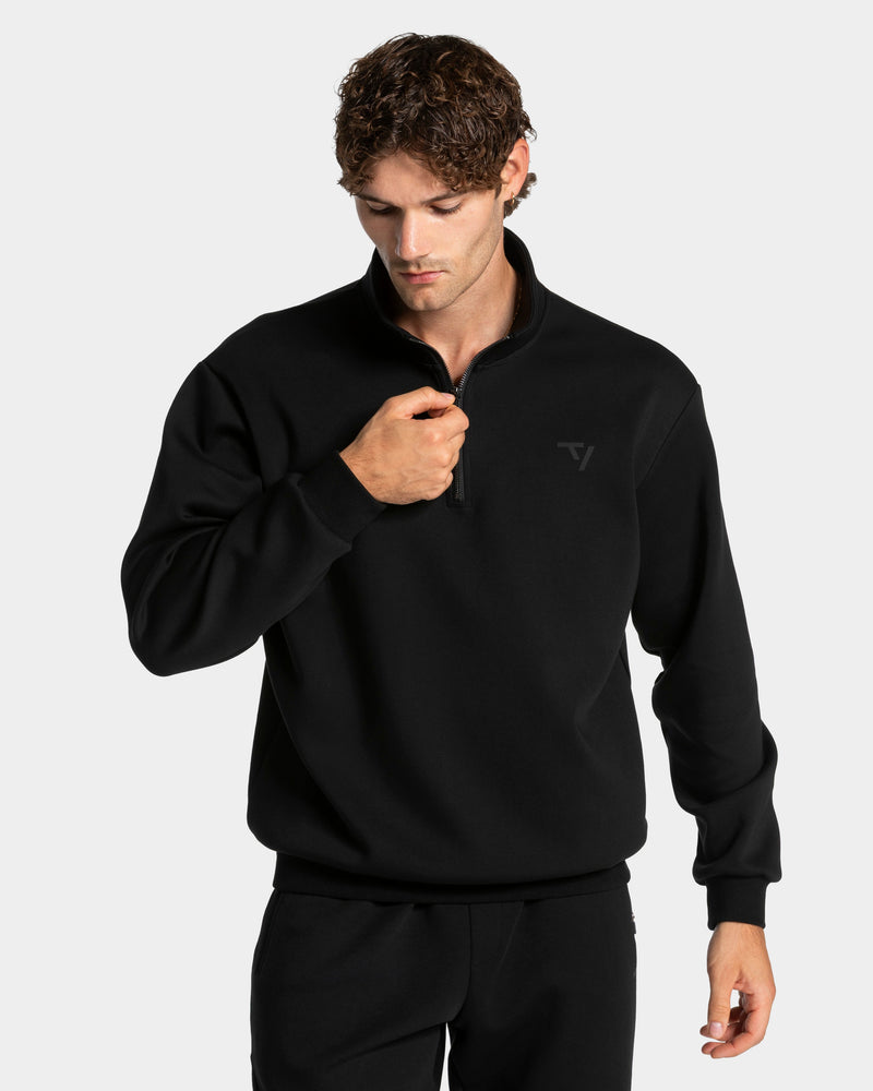 Sweat-shirt demi-zippé Prime « noir »