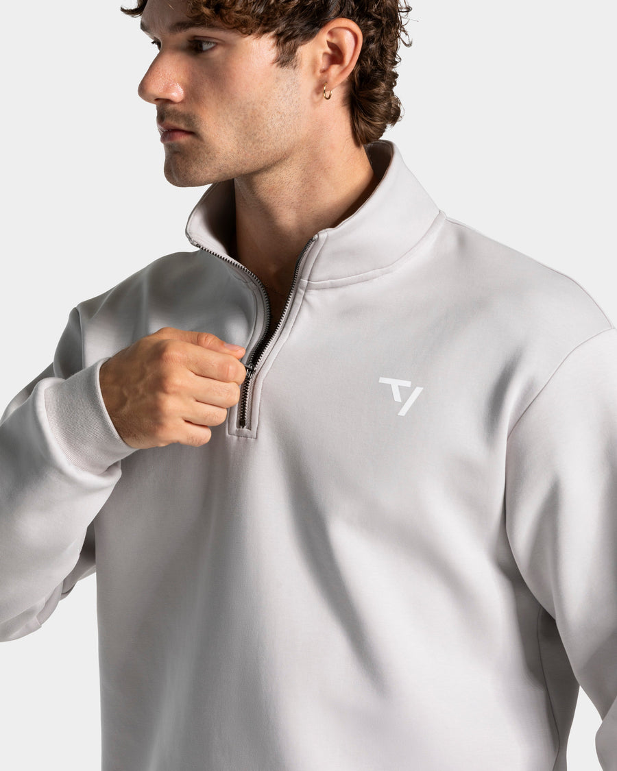 Sweat-shirt demi-zippé Prime « Silver »