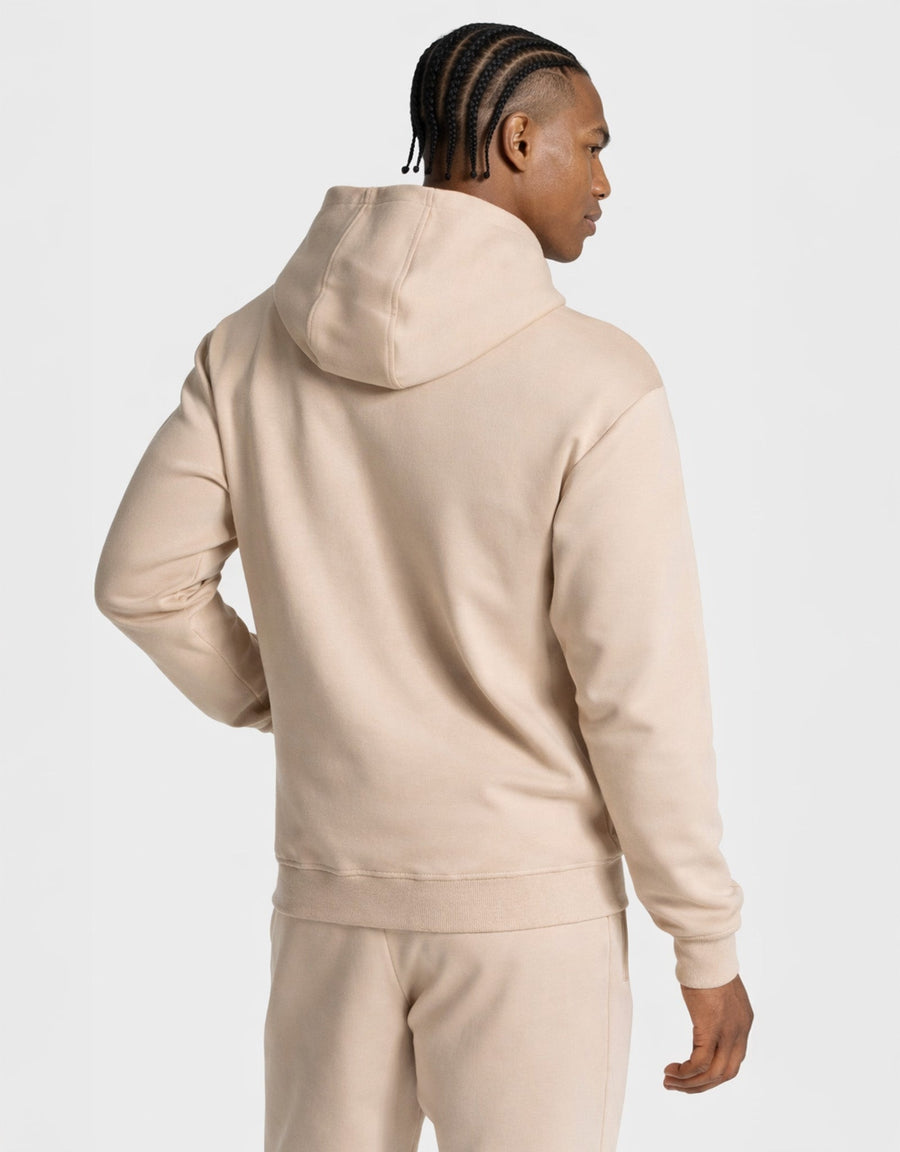 Sweat à capuche zippé Prime « beige »