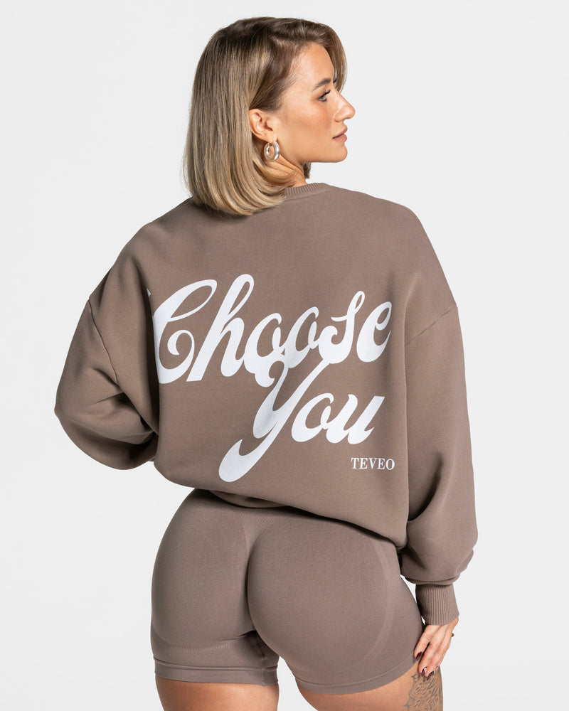 Sweat-shirt Pure Oversized « Moka »