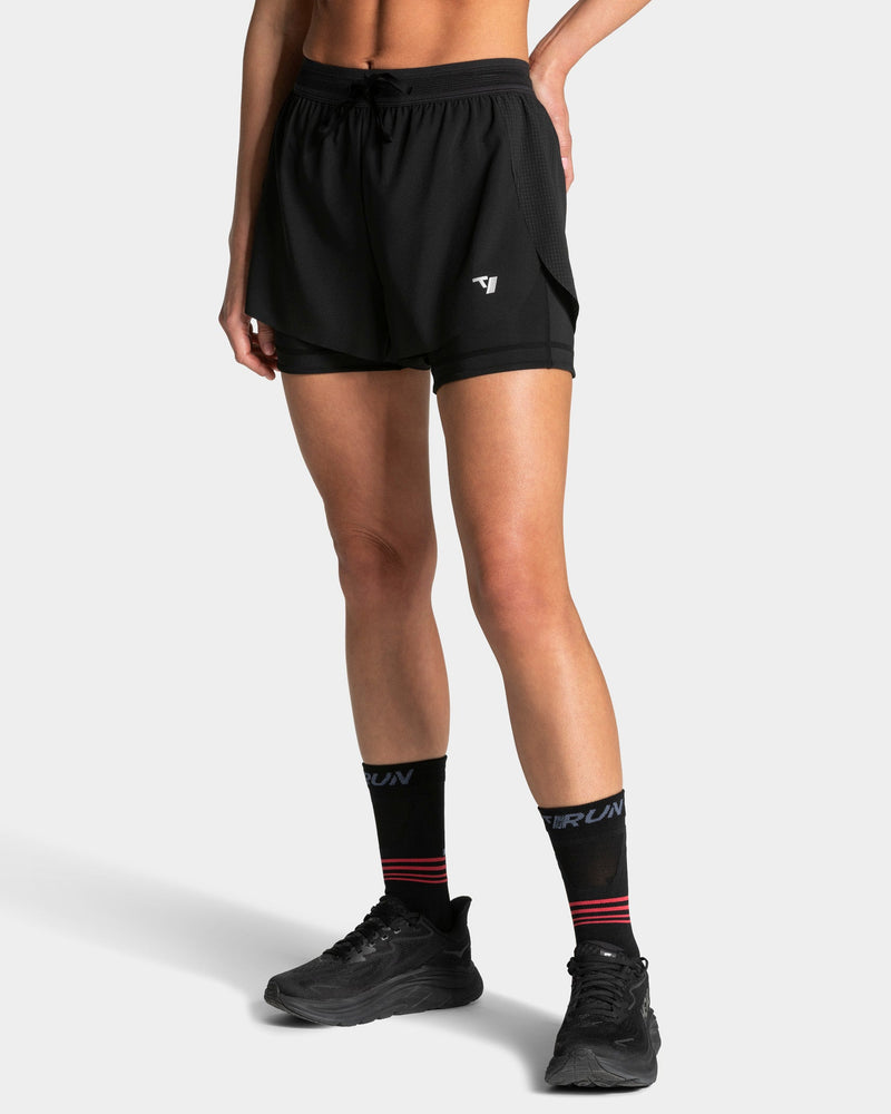 Short 5 pouces 2-en-1 RUN « Noir »