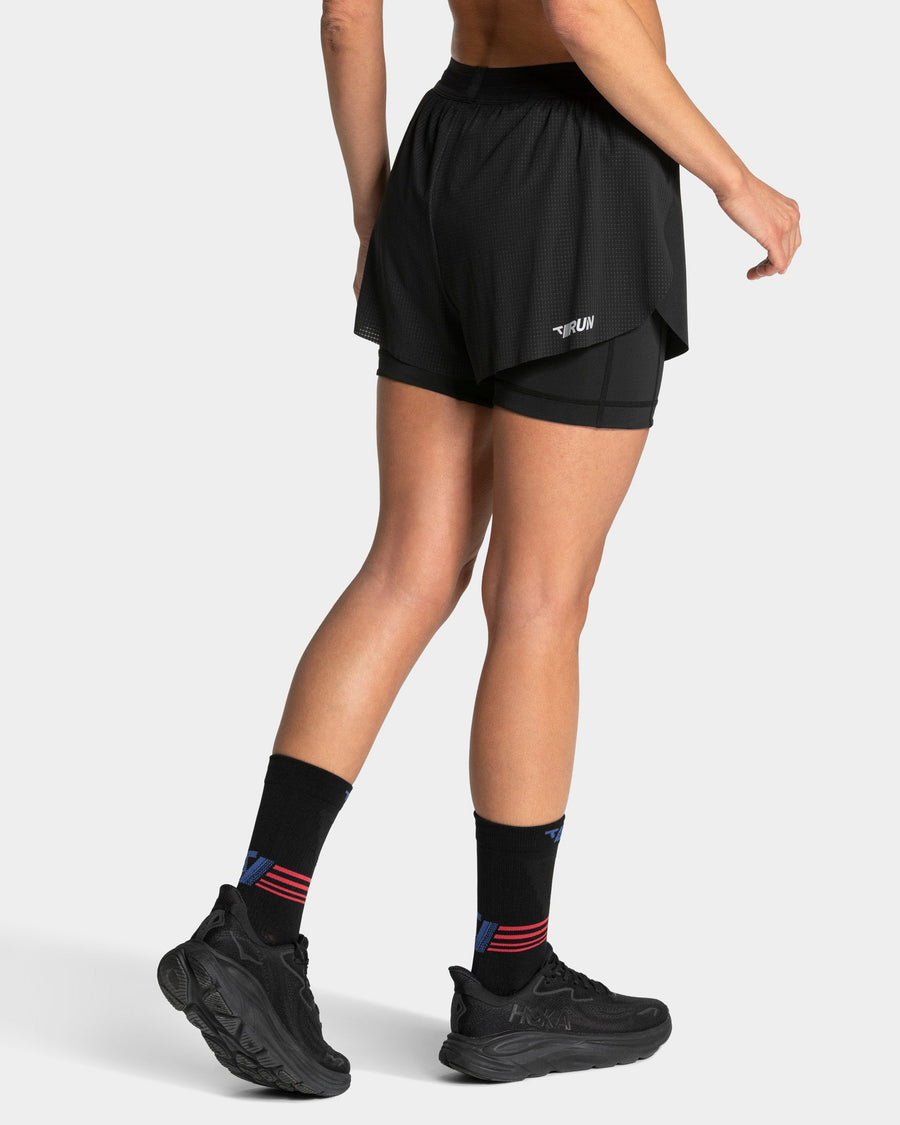 Short 5 pouces 2-en-1 RUN « Noir »