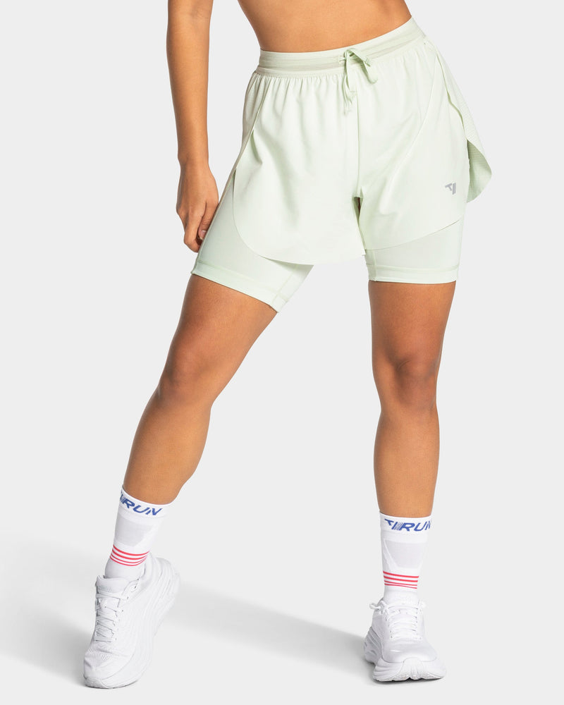 Short 8 pouces 2-en-1 RUN « Ice Mint »